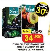 Promo Harga Dilmah Tea Blackcurrant Individually, Peach Individually 20 pcs - Superindo