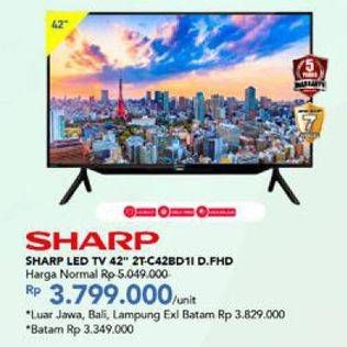 Promo Harga SHARP 2T-C42BD1i | LED TV 42"  - Carrefour