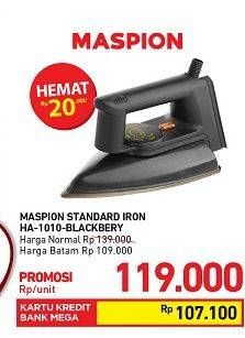 Promo Harga MASPION HA 1010 | Iron  - Carrefour