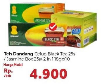 Promo Harga Dandang Teh Celup Black Tea, Hitam, Jasmine  - Carrefour
