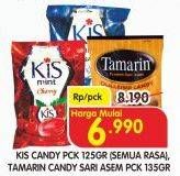 Promo Harga KIS Candy Mint 125gr/TAMARIN Permen Sari Asem 135gr  - Superindo
