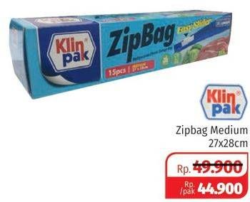 Promo Harga KLINPAK Zip Bag Medium  - Lotte Grosir