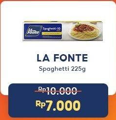 Promo Harga La Fonte Spaghetti 225 gr - Indomaret