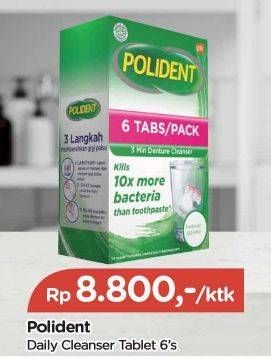 Promo Harga Polident 3 Minute Daily Cleanser 6 pcs - TIP TOP