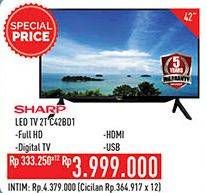 Promo Harga SHARP 2T-C42BD1i | LED TV 42"  - Hypermart