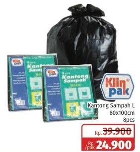 Promo Harga KLINPAK Kantong Sampah 80 X 100 Cm  - Lotte Grosir