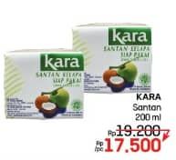 Promo Harga Kara Coconut Cream (Santan Kelapa) 200 ml - LotteMart