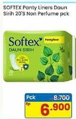 Promo Harga Softex Pantyliner Daun Sirih Regular 20 pcs - Indomaret