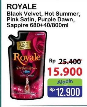 Promo Harga So Klin Royale Parfum Collection Purple Dawn, Pink Satin, Hot Summer, Black Velvet, Blue Sapphire 720 ml - Alfamart