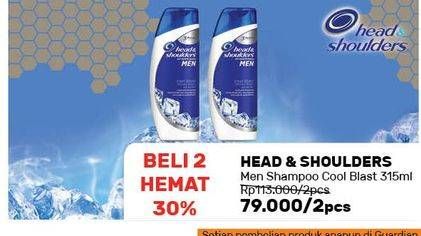 Promo Harga HEAD & SHOULDERS Men Shampoo per 2 botol 315 ml - Guardian