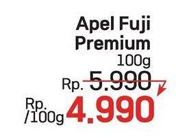 Promo Harga Apel Fuji Premium per 100 gr - LotteMart