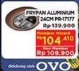 Promo Harga Frypan Aluminium 24cm  - Hypermart