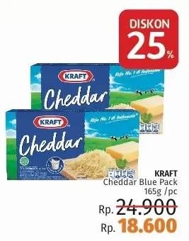 Promo Harga KRAFT Cheese Cheddar 165 gr - LotteMart
