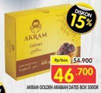 Promo Harga Akram Golden Arabian Dates 500 gr - Superindo