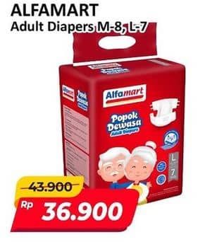 Promo Harga Alfamart Adult Diapers L7, M8 7 pcs - Alfamart