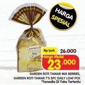 Promo Harga Garden Roti Daily Loaf, Mix Berries 7 pcs - Superindo