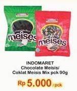 Promo Harga INDOMARET Meises Chocolate, Mix 90 gr - Indomaret