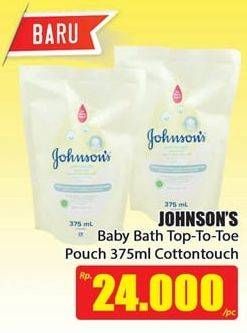 Promo Harga JOHNSONS Baby Cottontouch Top to Toe Bath 375 ml - Hari Hari