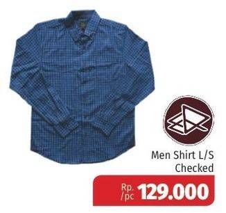 Promo Harga Men Shirt L/S Checked  - Lotte Grosir