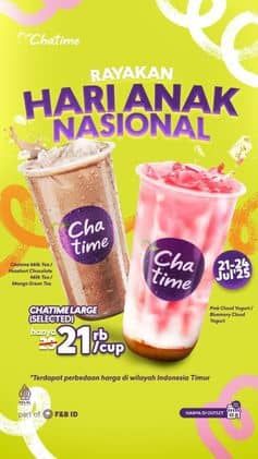 Promo Harga Hari Anak Nasional  - Chatime
