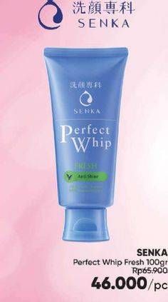 Promo Harga SENKA Perfect Whip Facial Foam Fresh Anti Shine 120 gr - Guardian