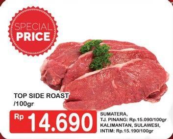 Promo Harga Daging Topside Sapi Roast per 100 gr - Hypermart