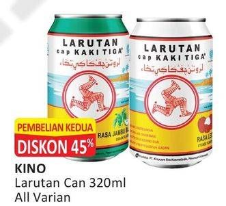 Promo Harga KINO Larutan Penyegar Rasa All Variants 320 ml - Alfamart