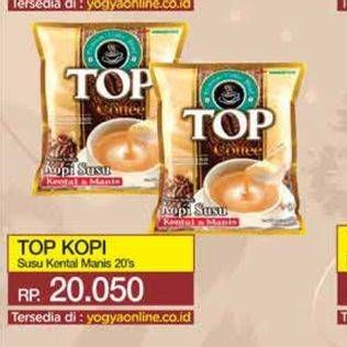 Promo Harga Top Coffee Kopi Susu Kental Manis per 20 sachet 30 gr - Yogya