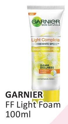 Promo Harga GARNIER Light Complete Brightening Foam 100 ml - Alfamart