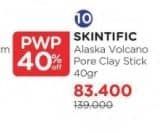 Promo Harga Skintific Alaska Volcano Pore Clay Stick 40 gr - Watsons