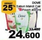 Promo Harga DOVE Body Wash 400 ml - Giant