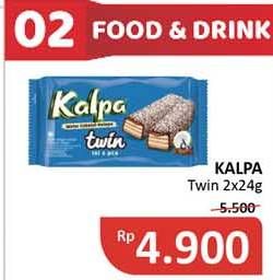 Promo Harga KALPA Wafer Cokelat Kelapa Twin 48 gr - Alfamidi