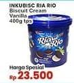 Promo Harga Inkubisc Ria Rio Cookies Cream Vanilla 400 gr - Indomaret