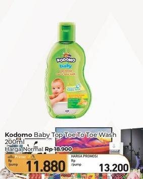 Promo Harga Kodomo Baby Top To Toe Wash 200 ml - Carrefour