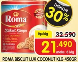 Promo Harga ROMA Biskuit Kelapa All Variants 450 gr - Superindo