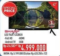 Promo Harga SHARP 2T-C42BG1i | Full HD Android TV 42"  - Hypermart