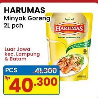 Promo Harga Harumas Minyak Goreng 2000 ml - Indomaret
