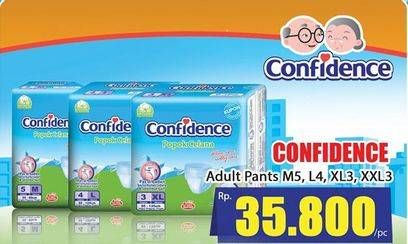 Promo Harga Confidence Adult Diapers Pants M5, L4, XL3  - Hari Hari