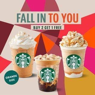 Promo Harga Fall in to you  - Starbucks