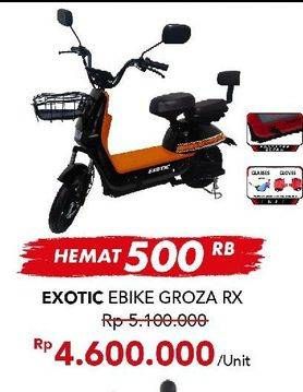 Promo Harga Exotic E-Bike Groza RX  - Carrefour