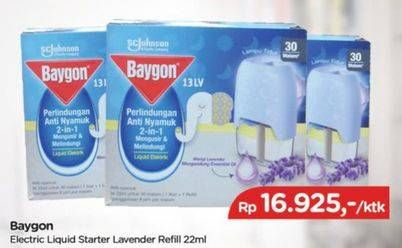 Promo Harga BAYGON Liquid Electric Refill Lavender 22 ml - TIP TOP