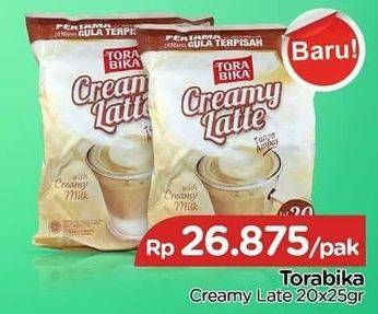 Promo Harga Torabika Creamy Latte per 20 sachet 25 gr - TIP TOP