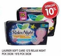 Promo Harga LAURIER Relax Night 35cm 12s / 30cm 16s  - Indomaret