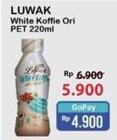 Promo Harga Luwak White Koffie Ready To Drink Original 220 ml - Alfamart