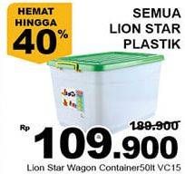 Promo Harga LION STAR Wagon Container VC-15 50 ltr - Giant