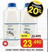 Promo Harga HOMETOWN Fresh Milk Plain 1000 ml - Superindo