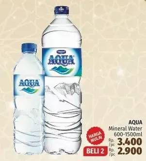 Promo Harga AQUA Air Mineral  - LotteMart