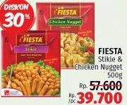 Promo Harga FIESTA Naget Stikie, Chicken Nugget 500 gr - LotteMart
