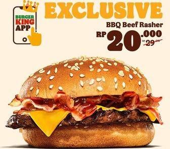 Promo Harga BURGER KING Burger BBQ Beef Rasher  - Burger King