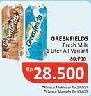 Promo Harga GREENFIELDS Fresh Milk All Variants 1000 ml - Alfamidi